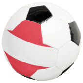 Patriottisch Voetbal met Oostenrijkse vlag (Drie kwart)