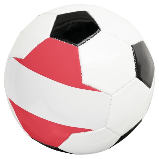Patriottisch Voetbal met Oostenrijkse vlag (Drie kwart)