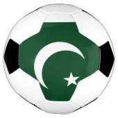 Patriottisch Voetbal met Pakistaanse vlag (Gedraaid)