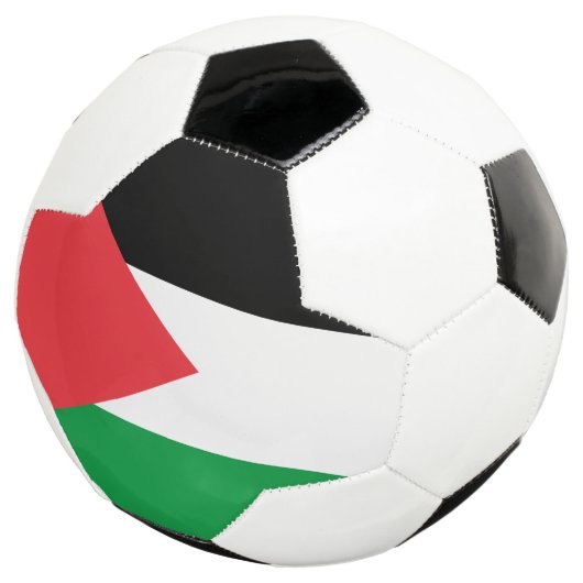 Patriottisch Voetbal met Palestijnse vlag (Drie kwart)