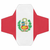 Patriottisch Voetbal met Peru-vlag (Enkel)