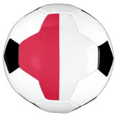 Patriottisch Voetbal met Poolse vlag (Gedraaid)