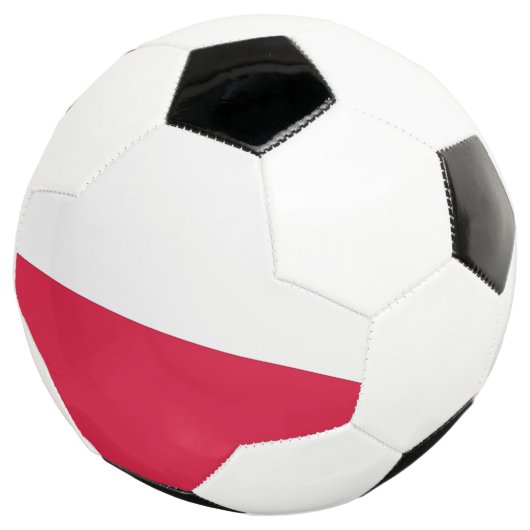Patriottisch Voetbal met Poolse vlag (Drie kwart)