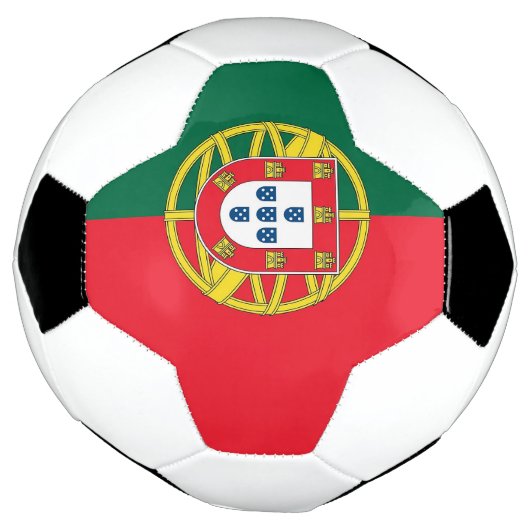 Patriottisch Voetbal met Portugese vlag (Gedraaid)