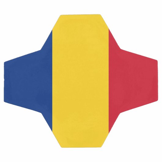 Patriottisch Voetbal met Roemeense vlag (Enkel)