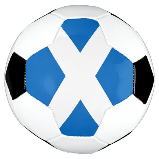 Patriottisch Voetbal met Schotse vlag (Gedraaid)