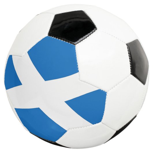 Patriottisch Voetbal met Schotse vlag (Drie kwart)
