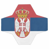 Patriottisch Voetbal met Servische vlag (Enkel)