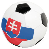 Patriottisch Voetbal met Slowaakse vlag (Drie kwart)