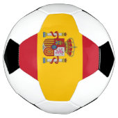 Patriottisch Voetbal met Spaanse vlag (Gedraaid)