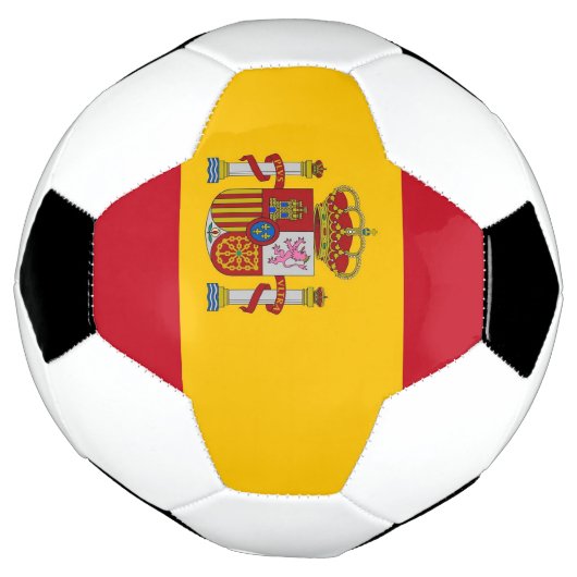 Patriottisch Voetbal met Spaanse vlag (Gedraaid)