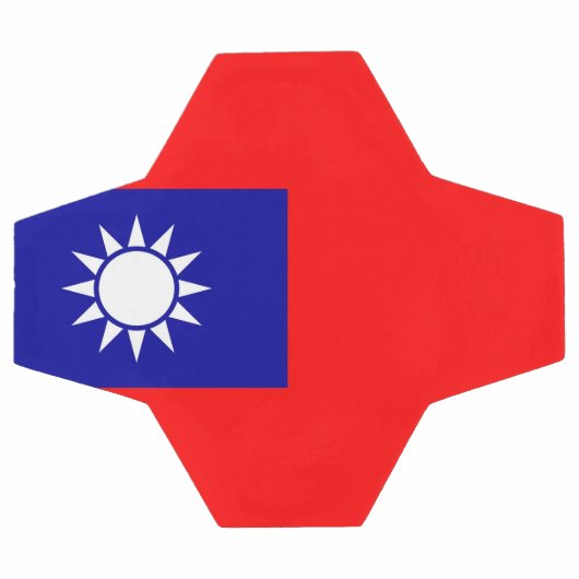 Patriottisch Voetbal met Taiwanese vlag (Enkel)