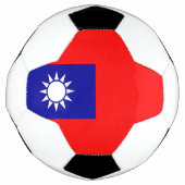 Patriottisch Voetbal met Taiwanese vlag (Voorkant)