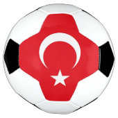 Patriottisch Voetbal met Turkse vlag (Gedraaid)