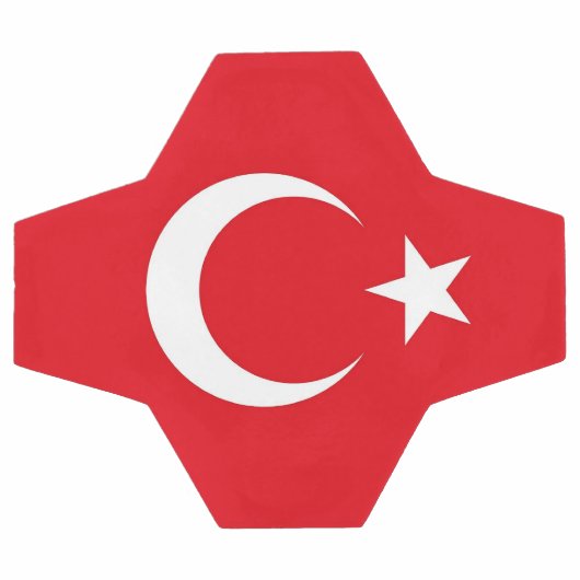 Patriottisch Voetbal met Turkse vlag (Enkel)