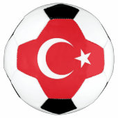 Patriottisch Voetbal met Turkse vlag (Voorkant)