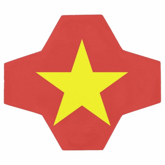 Patriottisch Voetbal met Vietnam vlag (Enkel)