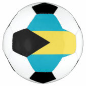 Patriottisch Voetbal met vlag Bahamas (Voorkant)