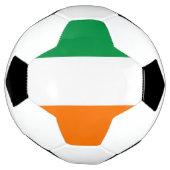 Patriottisch Voetbal met vlag Ierland (Gedraaid)