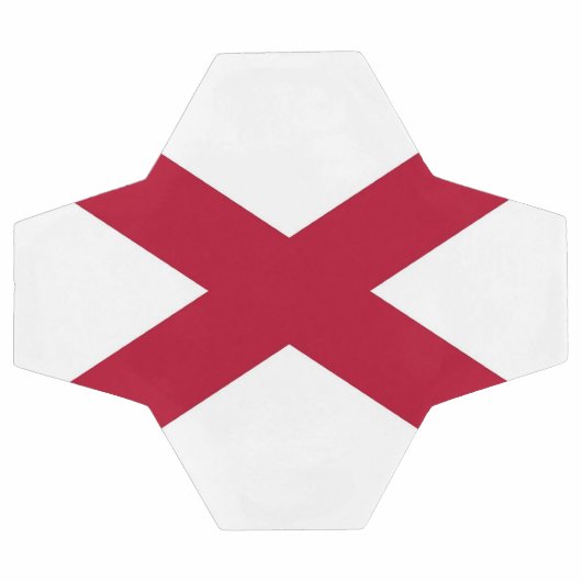 Patriottisch Voetbal met vlag van Alabama, Verenig (Enkel)