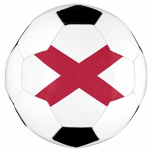 Patriottisch Voetbal met vlag van Alabama, Verenig (Voorkant)