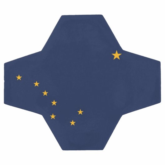 Patriottisch Voetbal met vlag van Alaska, Verenigd (Enkel)