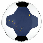 Patriottisch Voetbal met vlag van Alaska, Verenigd (Voorkant)