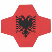 Patriottisch Voetbal met vlag van Albanië (Enkel)