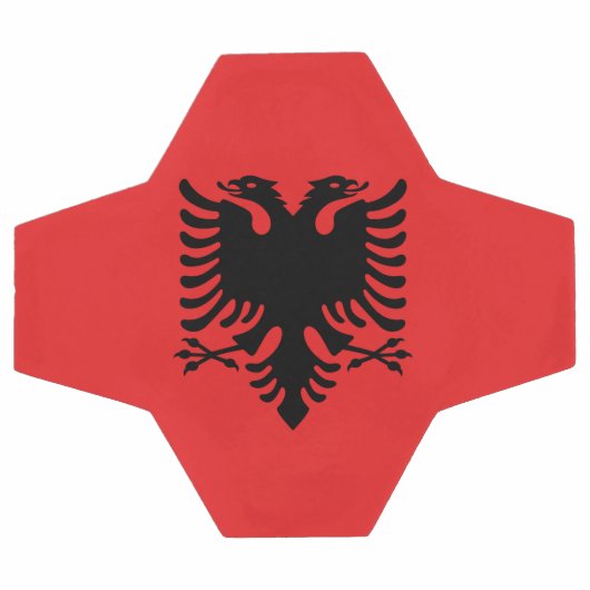 Patriottisch Voetbal met vlag van Albanië (Enkel)