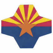 Patriottisch Voetbal met vlag van Arizona, Verenig (Enkel)