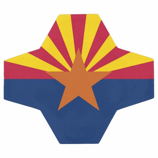 Patriottisch Voetbal met vlag van Arizona, Verenig (Enkel)