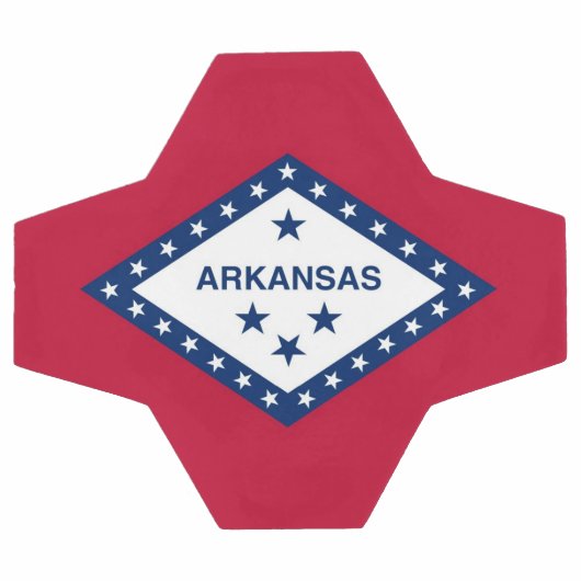 Patriottisch Voetbal met vlag van Arkansas, Vereni (Enkel)