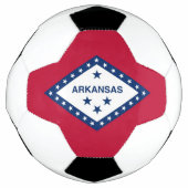 Patriottisch Voetbal met vlag van Arkansas, Vereni (Voorkant)