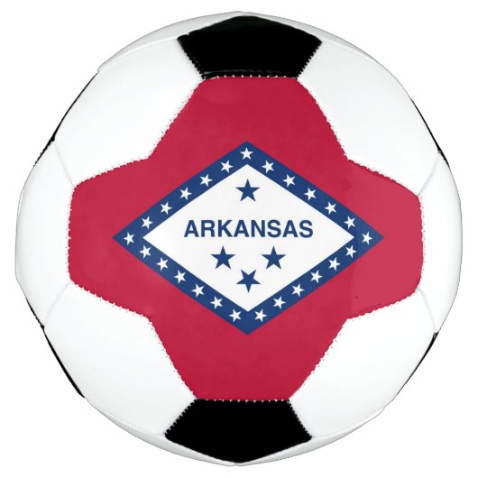 Patriottisch Voetbal met vlag van Arkansas, Vereni (Voorkant)