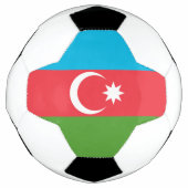 Patriottisch Voetbal met vlag van Azerbeidzjan (Voorkant)