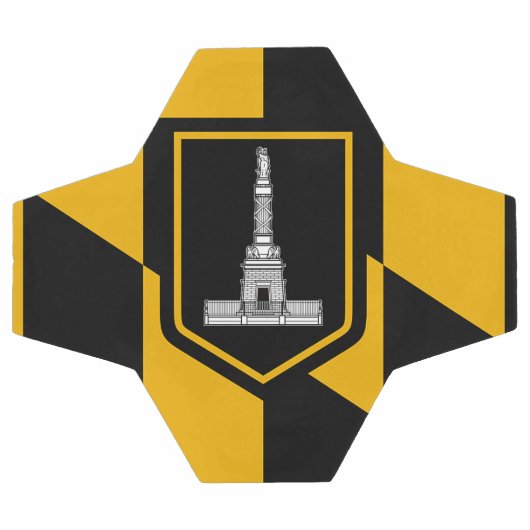 Patriottisch Voetbal met vlag van Baltimore (Enkel)