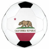 Patriottisch Voetbal met vlag van Californië, VS (Voorkant)