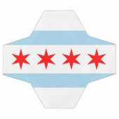 Patriottisch Voetbal met vlag van Chicago, Verenig (Enkel)