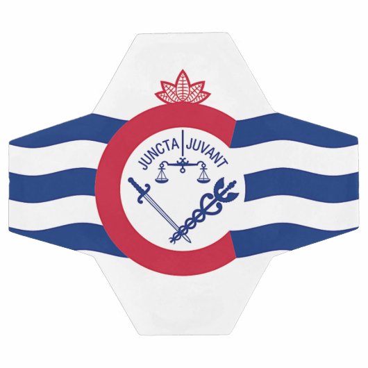 Patriottisch Voetbal met vlag van Cincinnati (Enkel)