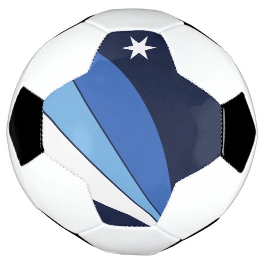 Patriottisch Voetbal met vlag van Colombia (Gedraaid)