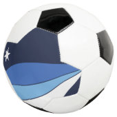 Patriottisch Voetbal met vlag van Colombia (Drie kwart)