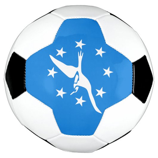 Patriottisch Voetbal met vlag van Corpus Christi (Gedraaid)