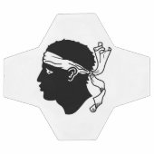 Patriottisch Voetbal met vlag van Corsica (Enkel)