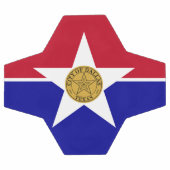Patriottisch Voetbal met vlag van Dallas (Enkel)
