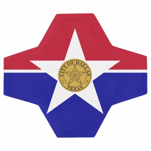 Patriottisch Voetbal met vlag van Dallas (Enkel)