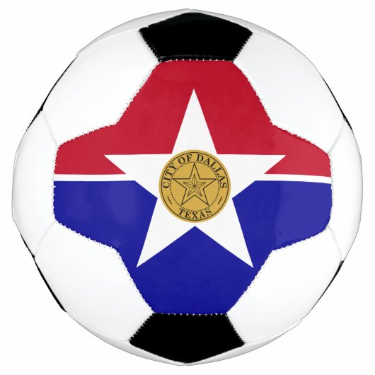 Patriottisch Voetbal met vlag van Dallas (Voorkant)