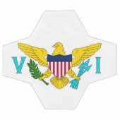 Patriottisch Voetbal met vlag van de Maagdeneiland (Enkel)