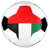 Patriottisch Voetbal met vlag van de VAE (Gedraaid)