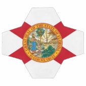 Patriottisch Voetbal met vlag van Florida Verenigd (Enkel)