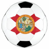 Patriottisch Voetbal met vlag van Florida Verenigd (Voorkant)